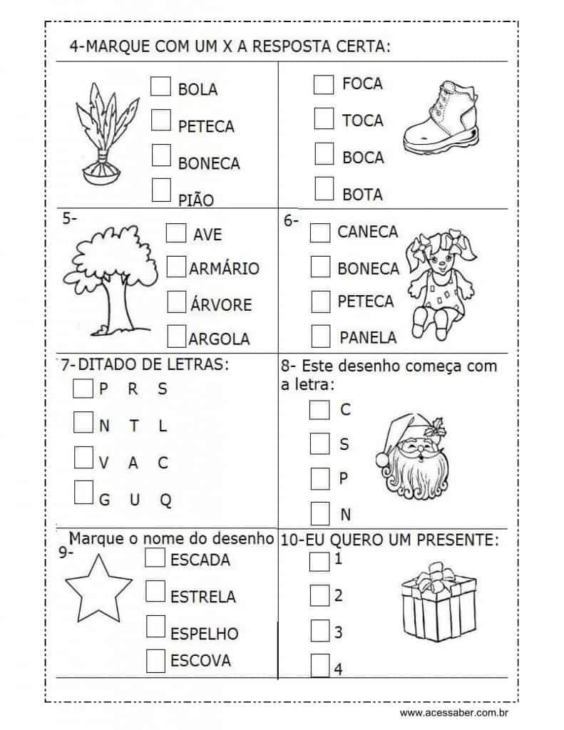 PROVAS / SIMULADOS / AVALIAÇÕES DE PORTUGUÊS