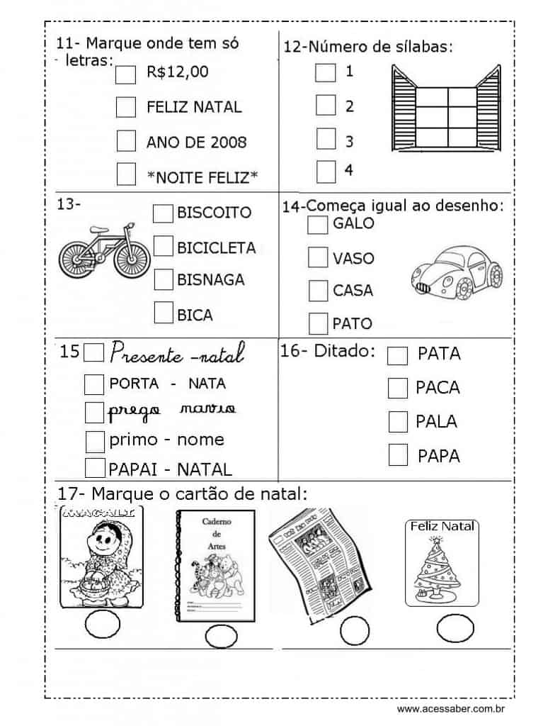 Simulado de Matemática para o 3° ano do Ensino Fundamental I