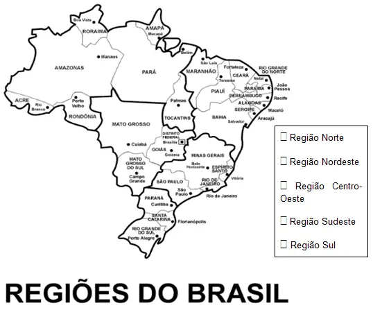 Mapa: Brasil politico