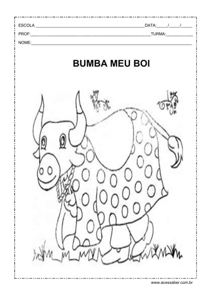 Desenho do Bumba meu boi