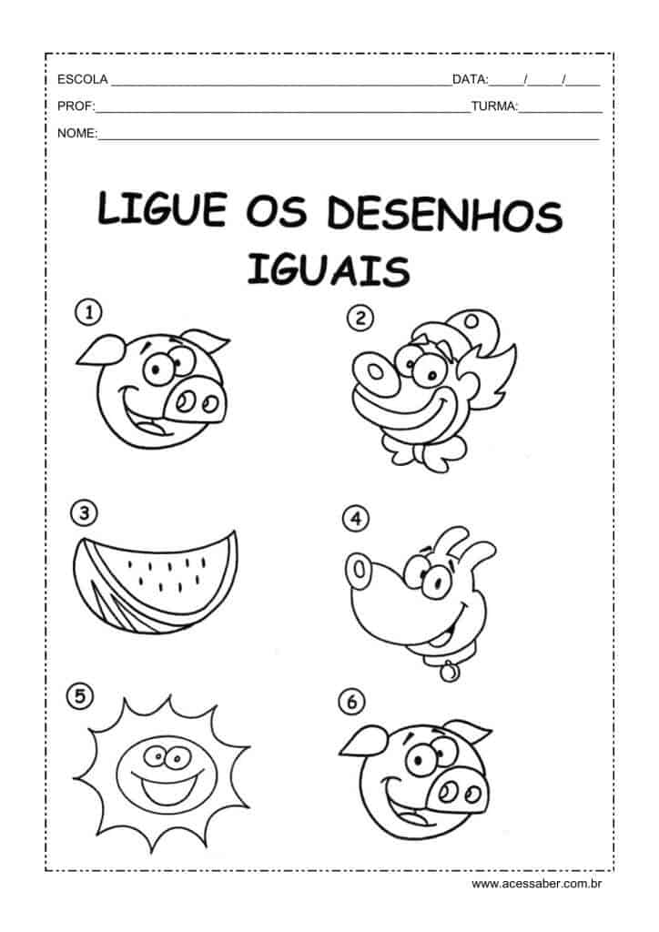 Ligue os iguais