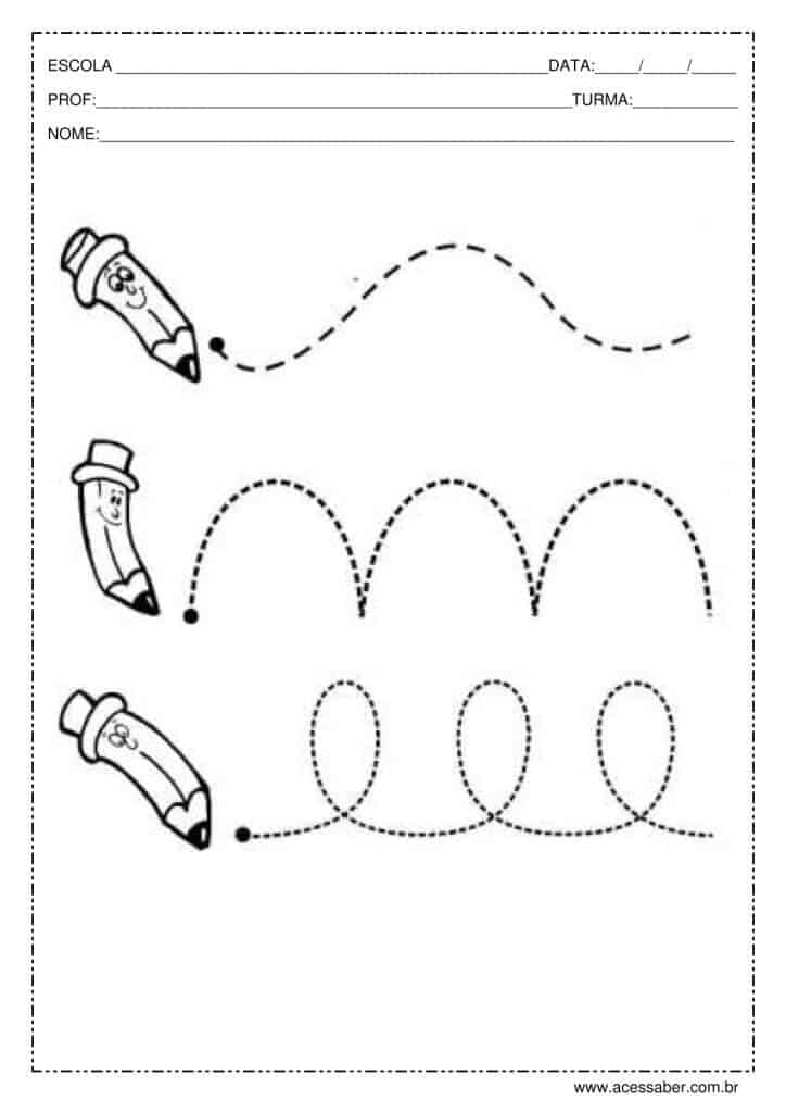 Atividades De Coordenação Motora Curvas Acessaber 9827