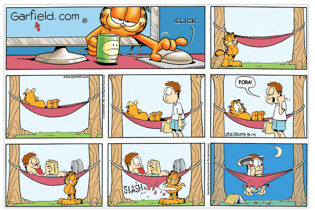 Tirinha do Garfield
