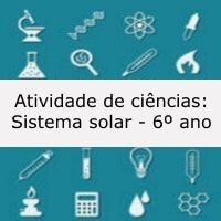 Atividade De Ci Ncias Sistema Solar Ano Acessaber