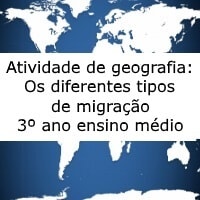 Atividade De Geografia Os Diferentes Tipos De Migra O Ano Ensino