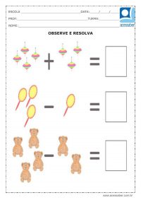 Atividade De Matem Tica Soma E Subtra O Ed Infantil E Ano Hot Sex Picture