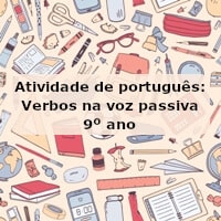 Atividade De Portugu S Verbos Na Voz Passiva Ano Acessaber