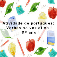 Atividade De Portugu S Verbos Na Voz Ativa Ano Acessaber