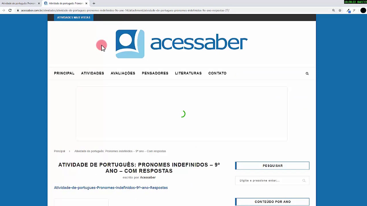 Como acessar as respostas das atividades do acessaber