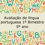 Avaliação de Língua Portuguesa 1º Bimestre – 5º ano