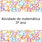 Atividade de matemática – 3º ano