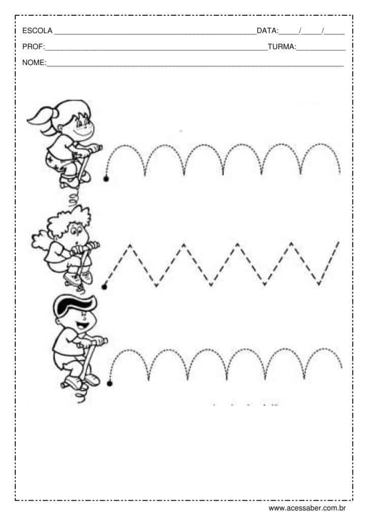 Atividades De Coordenação Motora Curvas 2202