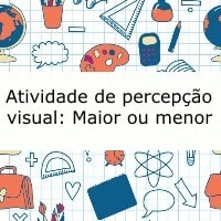 Atividade de matemática: Em cima ou em baixo Atividade de matemática: Em cima ou em baixo