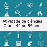 Atividade de ciências: O ar - 4º ou 5º ano