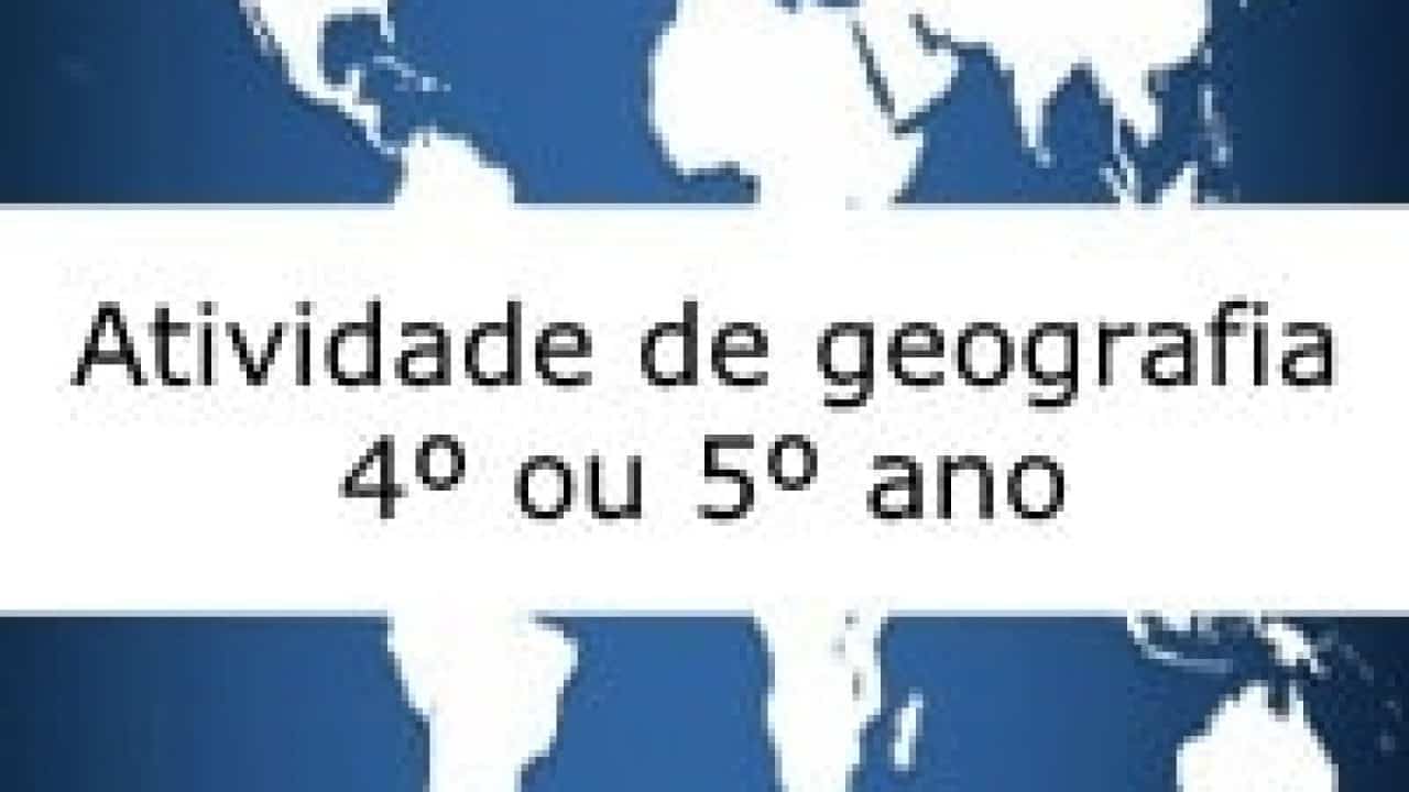 15 Atividades de geografia para 5º ano - Educador