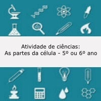 Atividade de ciências: As partes da célula - 5º ou 6º ano