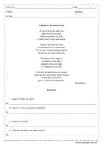 Interpretação de texto: O destino da sementinha – 4º ou 5º ano Interpretação de texto: O destino da sementinha - 4º ou 5º ano