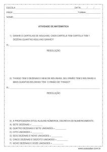 Atividade de matemática: Problemas e casas decimais – 3º ou 4º ano Atividade de matemática: Problemas e casas decimais - 3º ou 4º ano