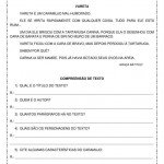 Interpretação de texto: Vareta – 2º ou 3º ano