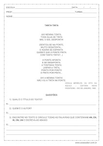Atividade de língua portuguesa – sílabas complexas – 3º ou 4º ano Atividade de língua portuguesa - sílabas complexas - 3º ou 4º ano
