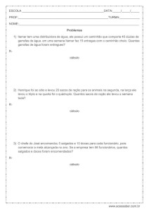 Problemas de matemática: Multiplicação – 4º ou 5º ano Situações problema: Multiplicação - 4º ou 5º ano