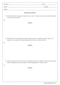 Exercícios de tabuada de multiplicação - Com gabarito