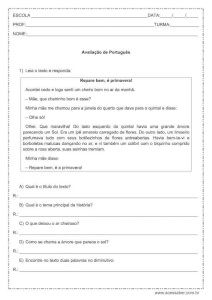 Avaliação de português - 5º ano