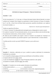 IX Fase Port Homônimos e Parônimos Atividades