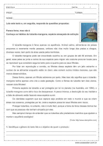Interpretação de texto: Parece, mas não é – 6º ano Interpretação de texto: Parece, mas não é - 6º ano