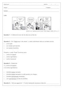 Verbo de ligação e Verbo significativo 9º ano