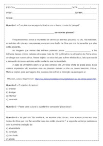 Atividade de português: Complete com porque - 8º ano