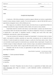 Atividade de português: Tempo Verbal – Pretérito – 2º ano do ensino médio Atividade de língua portuguesa: Tempo Verbal - Pretérito - 2º ano do ensino médio