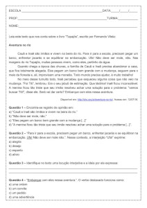 Atividade de português: Interjeição – 6º ano Atividade de língua portuguesa: Interjeição - 6º ano