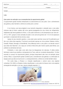 Atividade de português: Sujeito composto – 1º ano do ensino médio Atividade de língua portuguesa: Sujeito composto - 1º ano do ensino médio