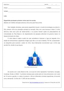 Atividade de Português: Substantivo primitivo e derivado – 1º ano do ensino médio Atividade de língua portuguesa: Substantivo primitivo e derivado - 1º ano do ensino médio