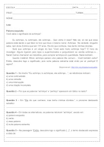 Atividade de língua portuguesa: Neologismo - 7º ano