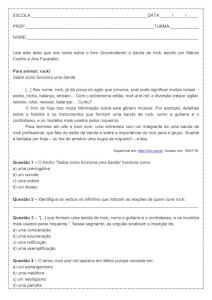 Atividade de língua portuguesa: Verbos no infinitivo - 8º ano