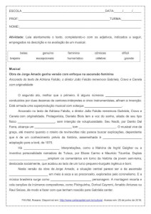 Atividade de português: Complete com adjetivos – 1º ano do ensino médio Atividade de português: Complete com adjetivos - 1º ano do ensino médio