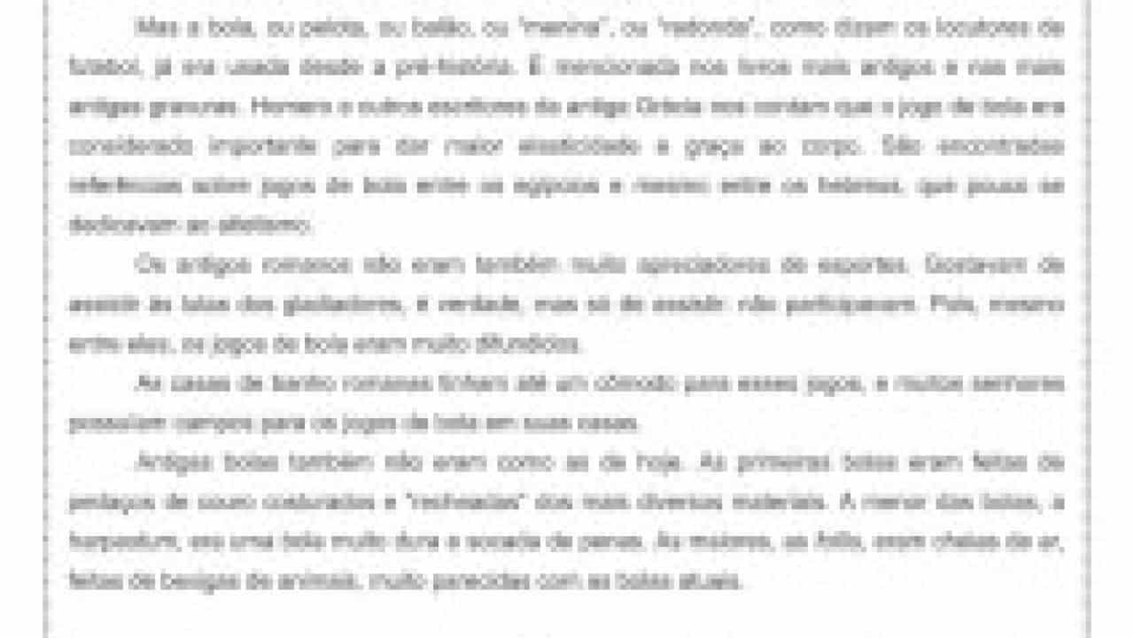 Texto O Dono Da Bola Para Imprimir