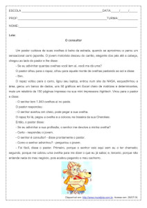 Interpretação de texto: O consultor – 1º ano do ensino médio Interpretação de texto: O consultor - 1º ano do ensino médio