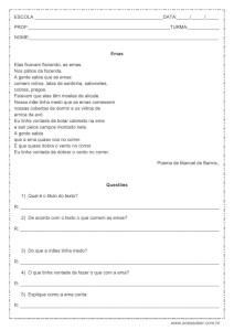 Interpretação de texto: Emas - 3º ou 4º ano