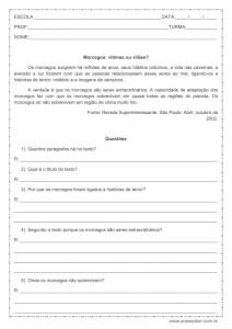 Interpretação de texto: Morcegos, vítimas ou vilões - 3º ou 4º ano
