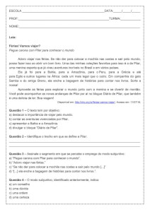 Atividade de língua portuguesa: Modo Subjuntivo - 7º ano