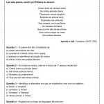 Interpretação de texto: Poema com rima – 7º ano