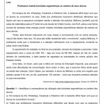 Atividade de português: Período Simples – 1º ano do ensino médio