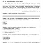Atividade de português: Pretérito mais-que-perfeito – 9º ano