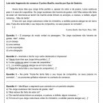 Atividade de português: Verbos impessoais – 1º ano do ensino médio