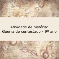Atividade de história: Guerra do contestado - 9º ano