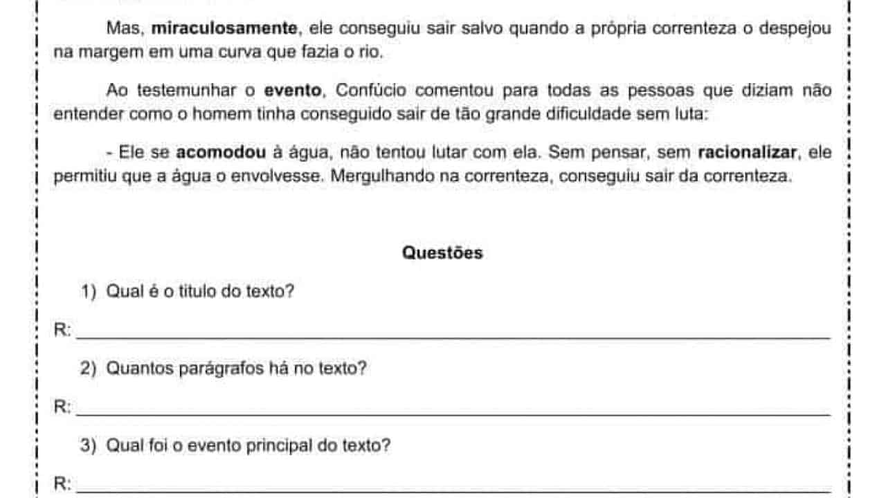 Interpretação de texto