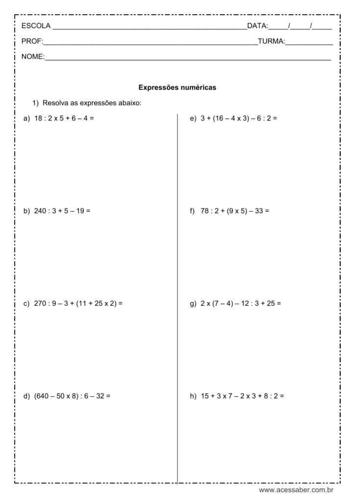 Regra de sinais ( Exercícios ) 